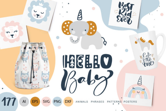Reviewing Hello Baby Animals Calligraphy for Stitching
