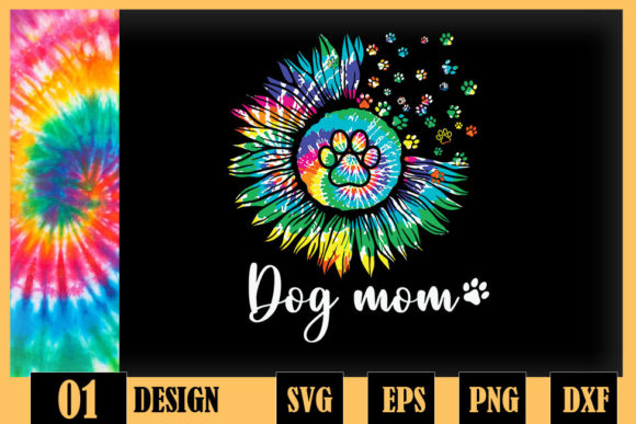 Reviewing the Dog Mom Paws Tie Dye Hippie Design